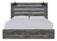 Baystorm King Panel Bed with Mirrored Dresser Wilson Furniture (OH)  in Bridgeport, Ohio. Serving Bridgeport, Yorkville, Bellaire, & Avondale