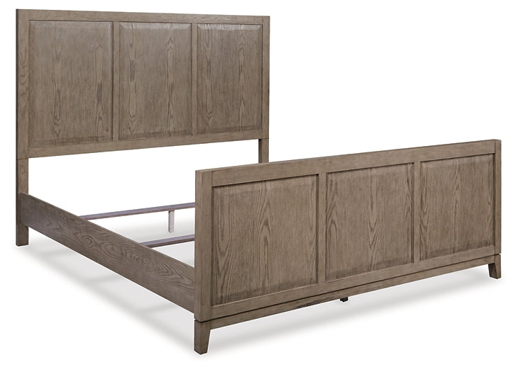 Chrestner King Panel Bed with Mirrored Dresser Wilson Furniture (OH)  in Bridgeport, Ohio. Serving Bridgeport, Yorkville, Bellaire, & Avondale