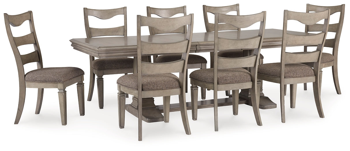 Lexorne Dining Table and 8 Chairs Wilson Furniture (OH)  in Bridgeport, Ohio. Serving Bridgeport, Yorkville, Bellaire, & Avondale