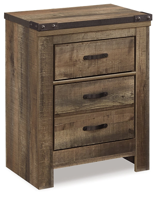 Ashley Express - Trinell Two Drawer Night Stand Wilson Furniture (OH)  in Bridgeport, Ohio. Serving Bridgeport, Yorkville, Bellaire, & Avondale
