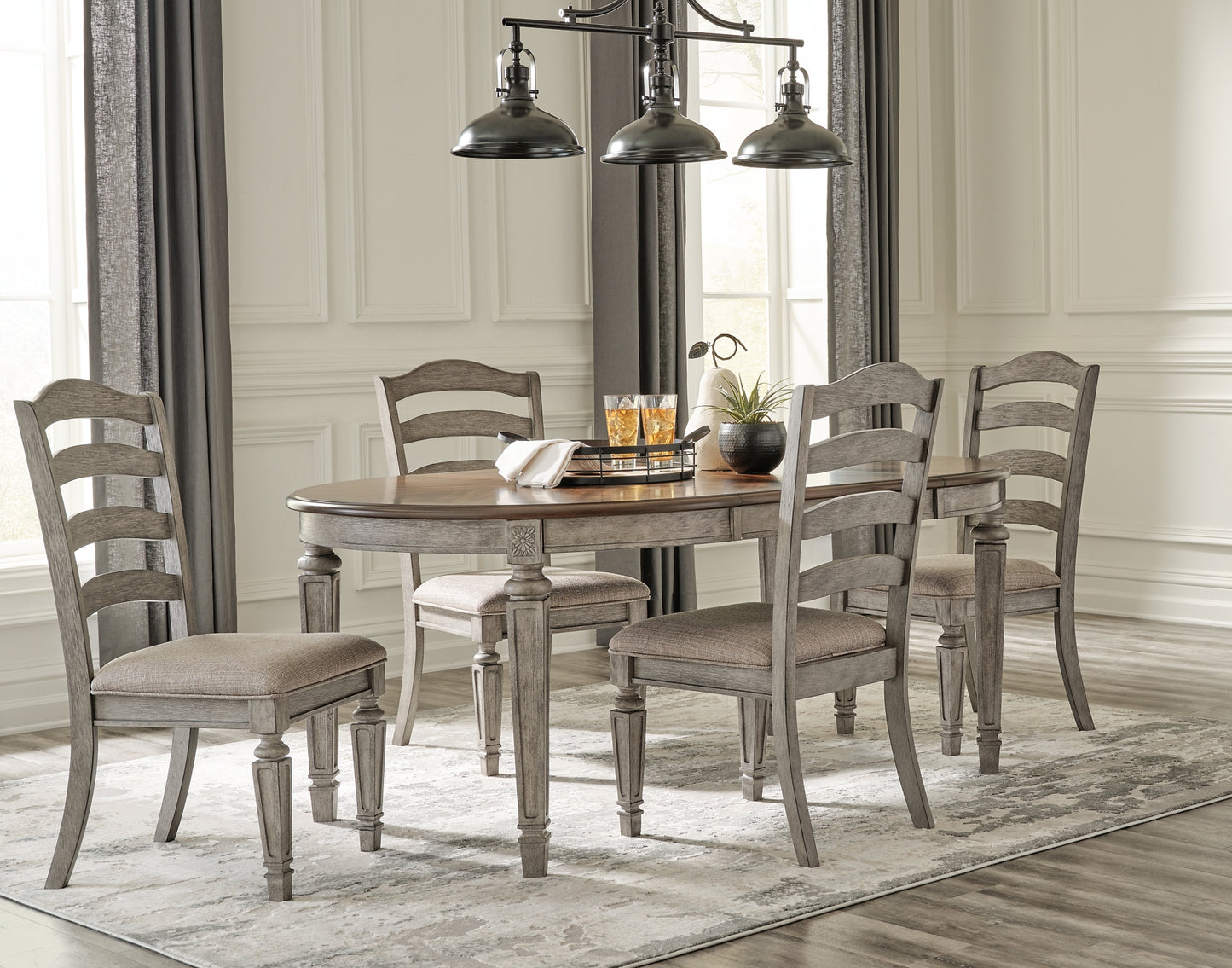 Lodenbay Dining Table and 4 Chairs with Storage Wilson Furniture (OH)  in Bridgeport, Ohio. Serving Bridgeport, Yorkville, Bellaire, & Avondale