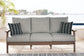 Emmeline Outdoor Sofa with Coffee Table Wilson Furniture (OH)  in Bridgeport, Ohio. Serving Bridgeport, Yorkville, Bellaire, & Avondale
