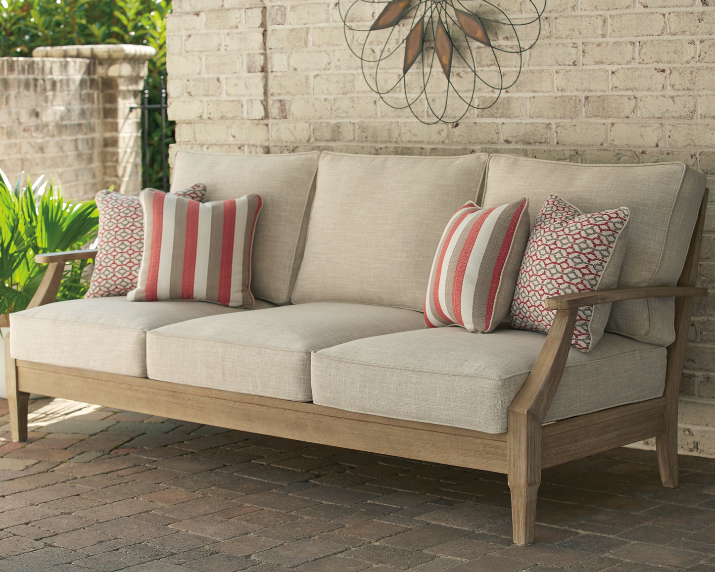 Clare View Outdoor Sofa with Lounge Chair Wilson Furniture (OH)  in Bridgeport, Ohio. Serving Bridgeport, Yorkville, Bellaire, & Avondale